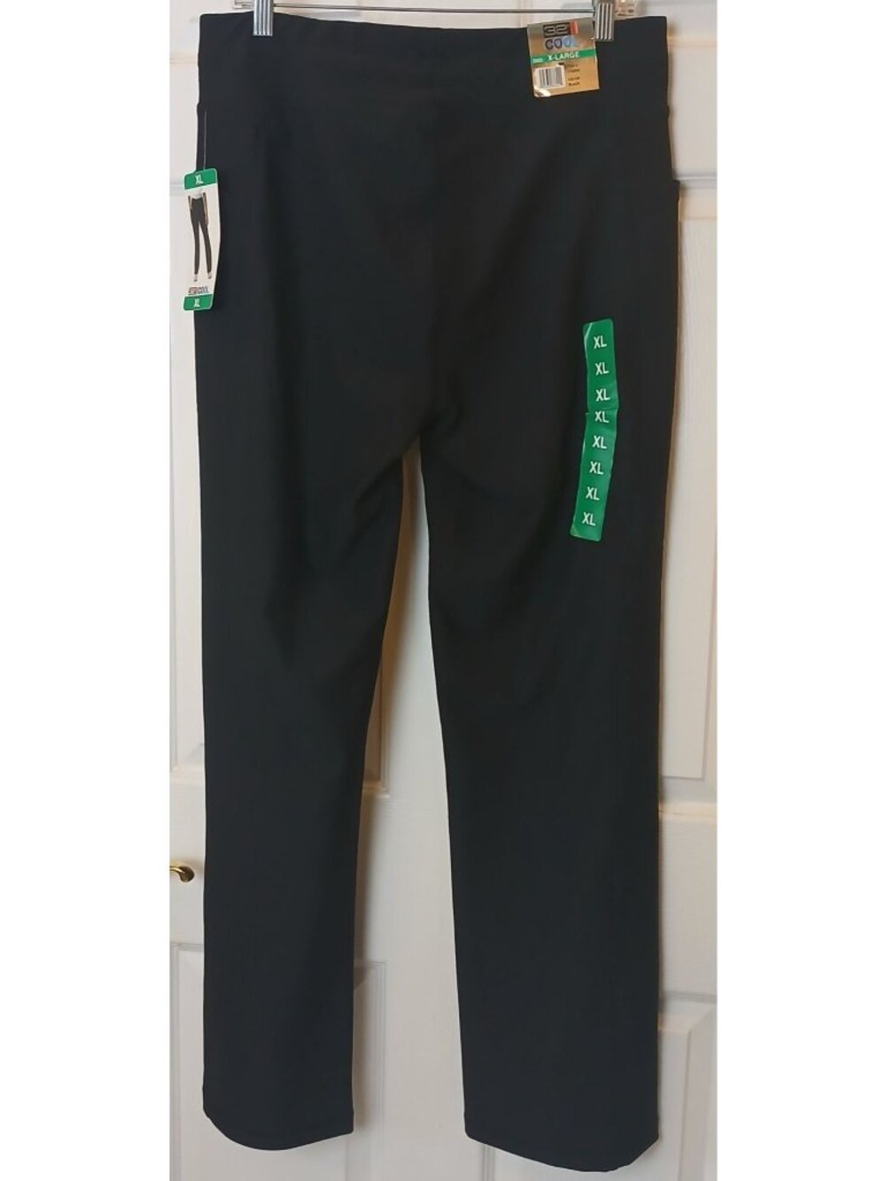 32 Degrees Cool Womens Black Drawstring Straight-Leg Pants XL 31.5" Inseam #N-1 - Picture 9 of 10